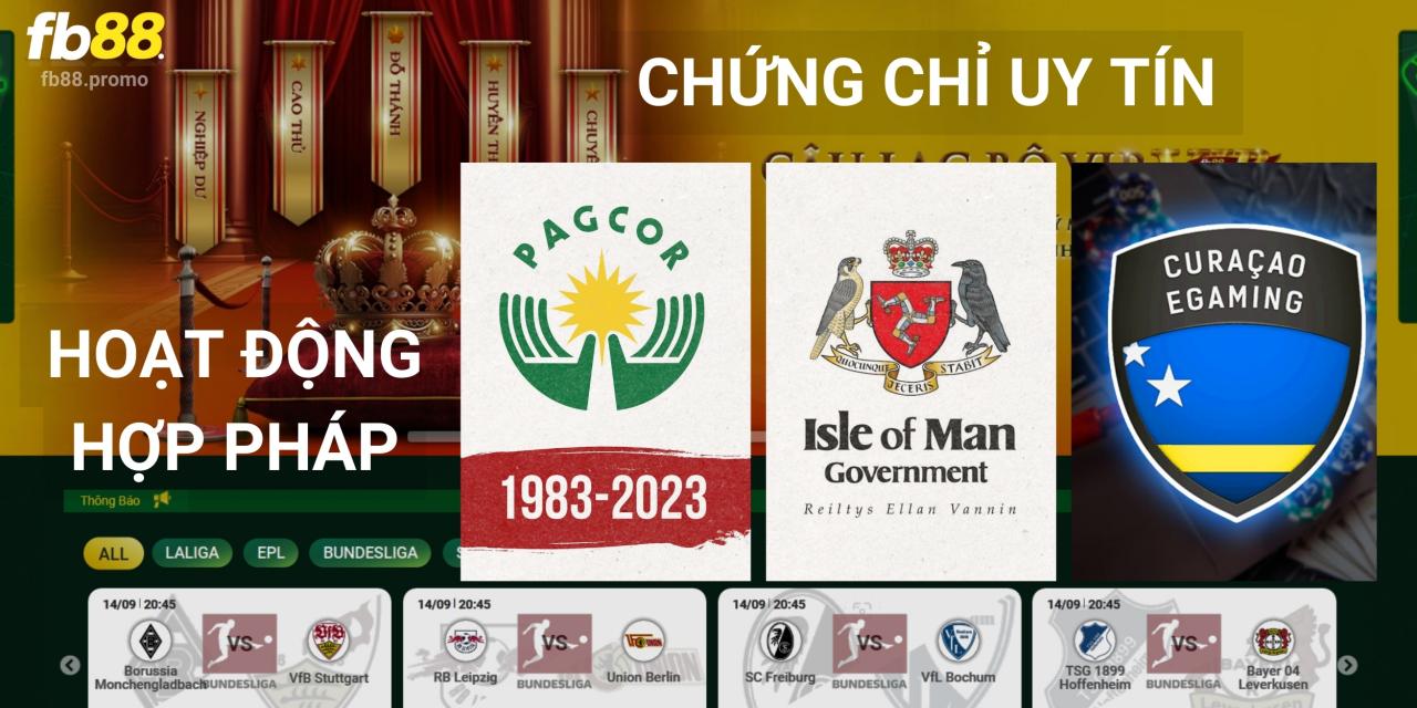 Mọi hoạt động của nền tảng Fb88 đều hoàn toàn hợp pháp