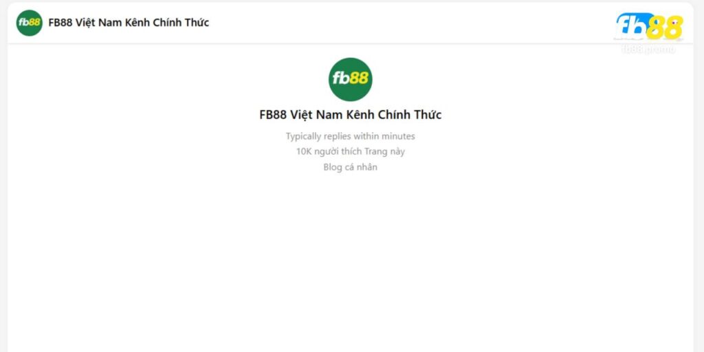 Nhắn trực tiếp fanpage cho nhà cái Fb88 để nhận về phản hồi nhanh nhất