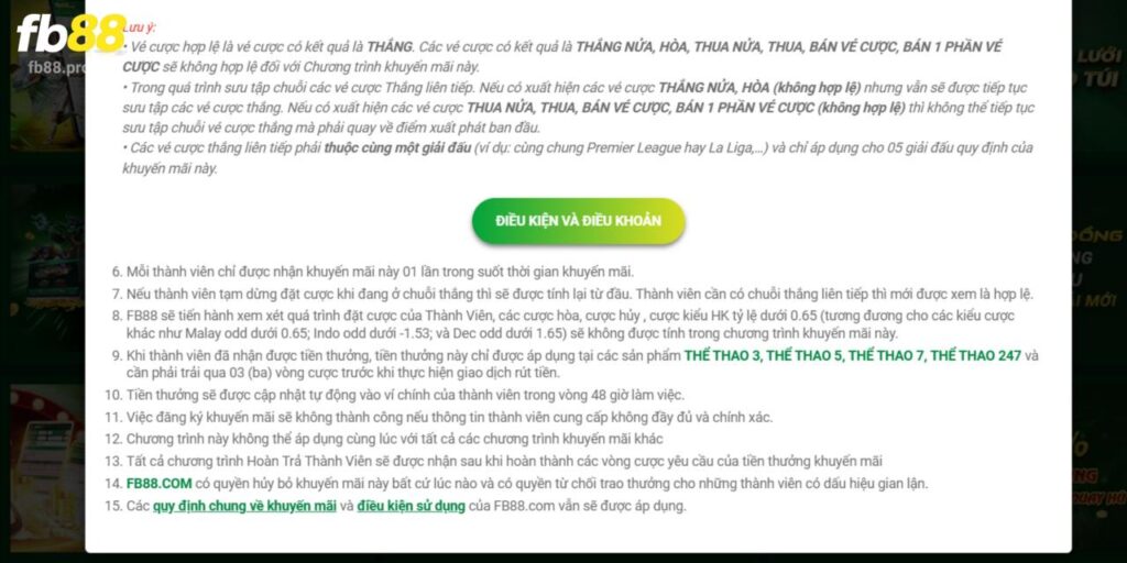 Tuân thủ quy định của trang cược Fb88 để tận hưởng tối đa các ưu đãi